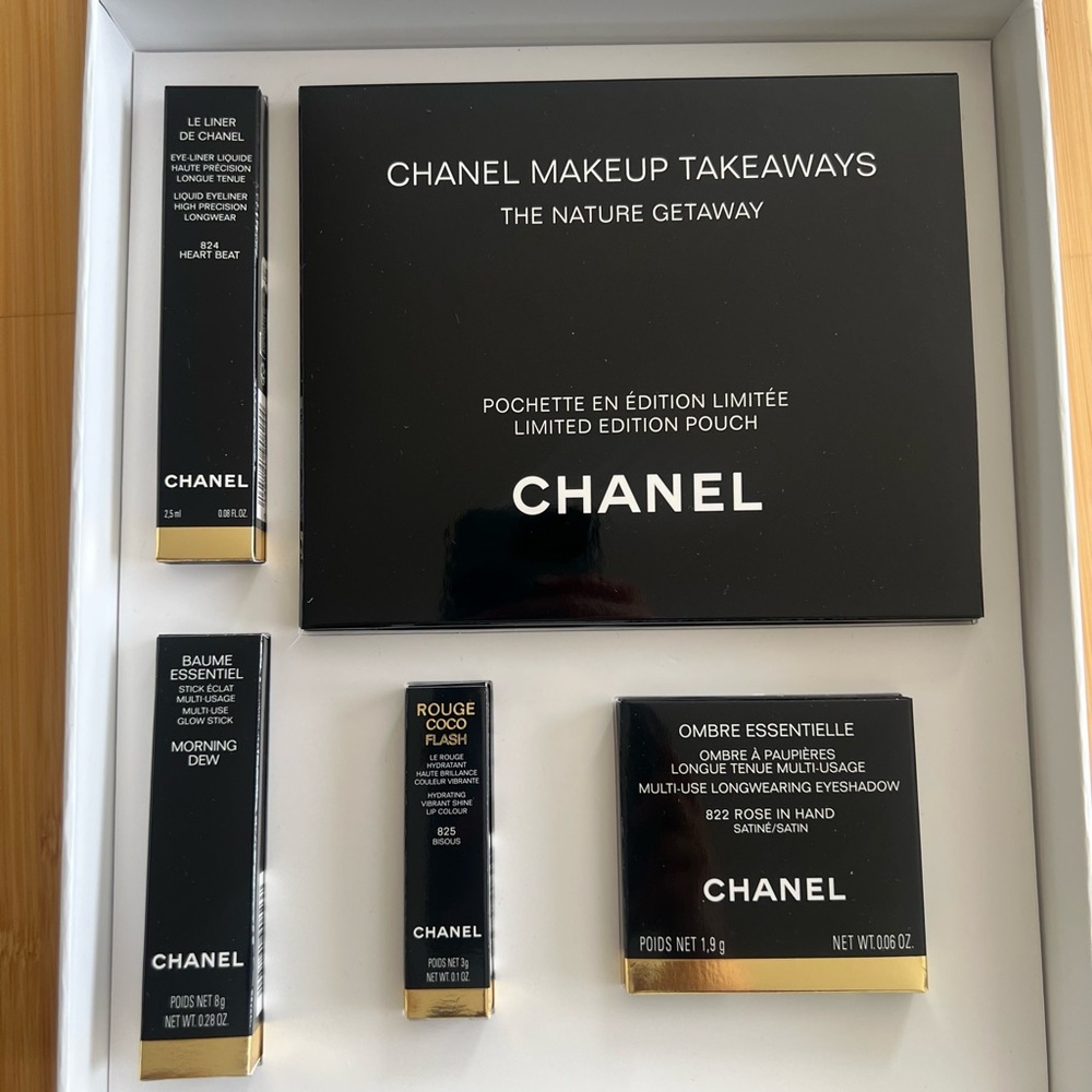 NIB Chanel Limited Edition Takeaway Set - The Nature Getaway- Coral- FULL SET!